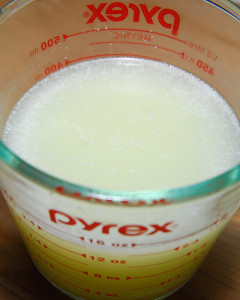 Whey is the liquid residue left over from cheese or yogurt making