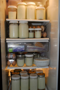 The fridge is getting a little full!