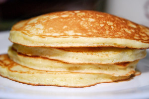 Delicious, richly flavored, and airy goat's milk pancakes.  What are you making for breakfast this weekend?