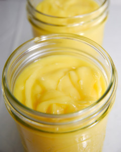 Meyer lemon curd. You will never buy a lemon curd that tastes as good as this